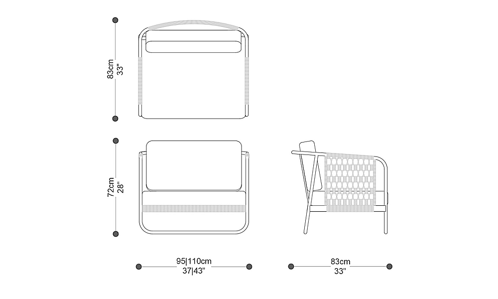 Imagem das dimensões principais do produto